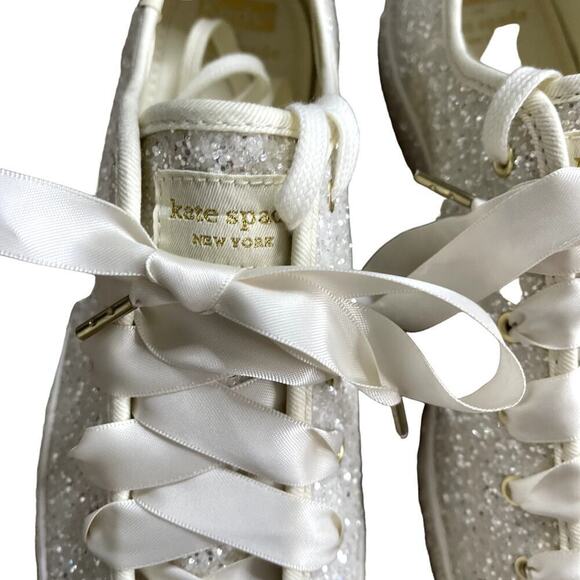 KEDS X KATE SPADE TRIPLE KICK  ALL OVER GLITTER SNEAKERS - Picture 3 of 9